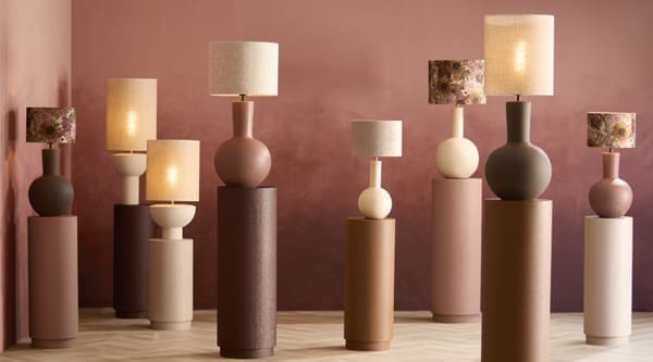 Light & Living Beeld Aluria - mat aubergine Paars Beeld