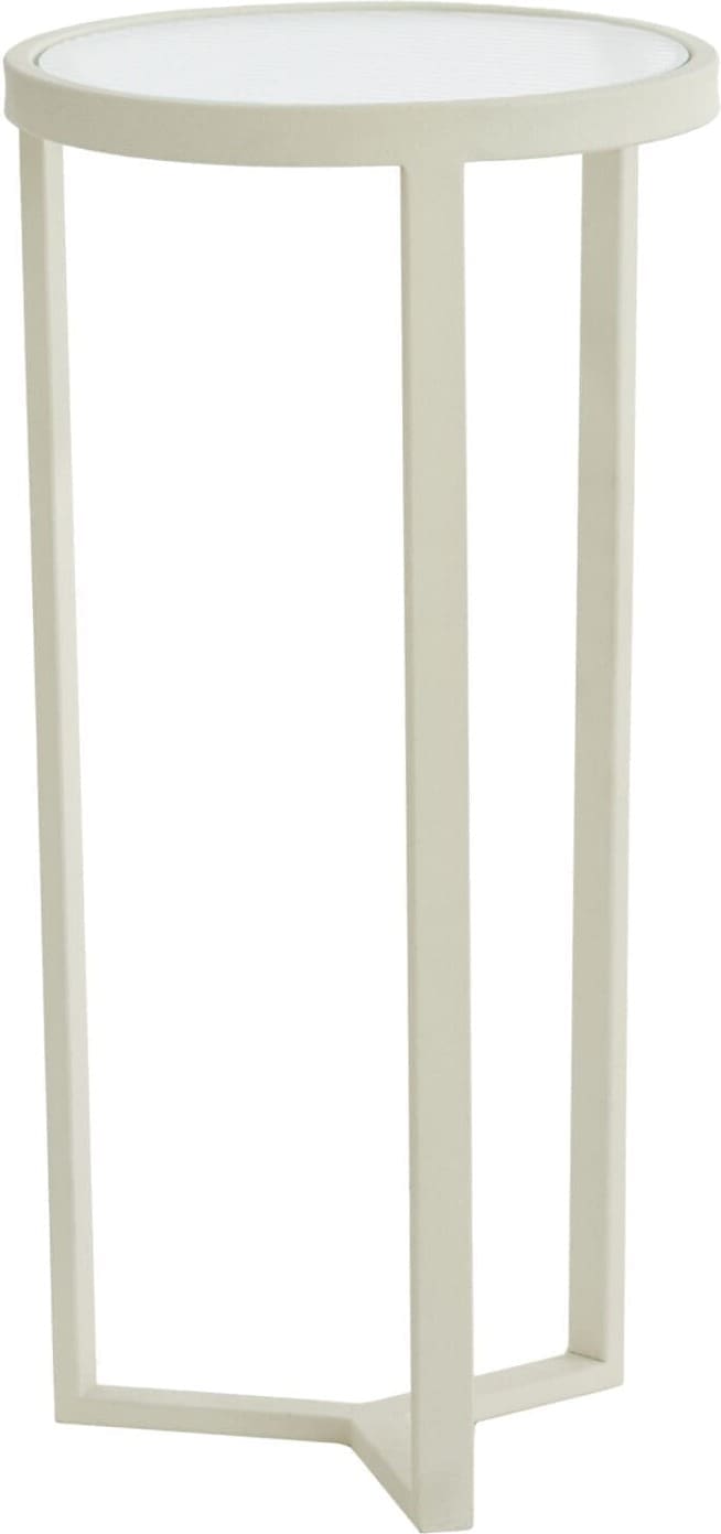 Light & Living Beeld Retiro - helder rib glas+crème Wit Beeld