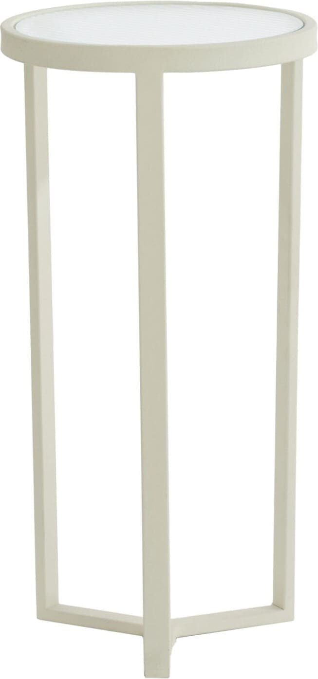 Light & Living Beeld Retiro - helder rib glas+crème Wit Beeld
