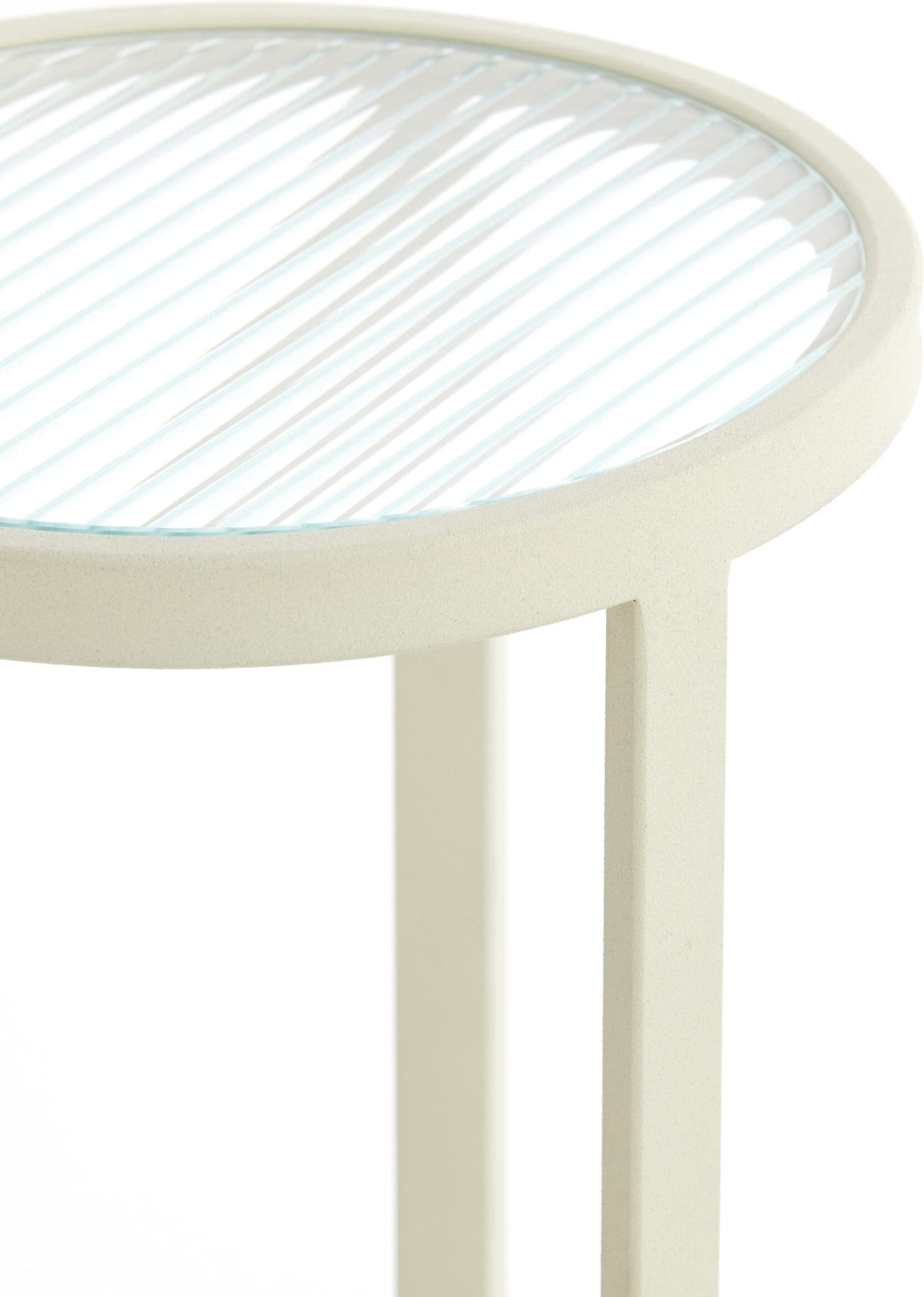 Light & Living Beeld Retiro - helder rib glas+crème Wit Beeld
