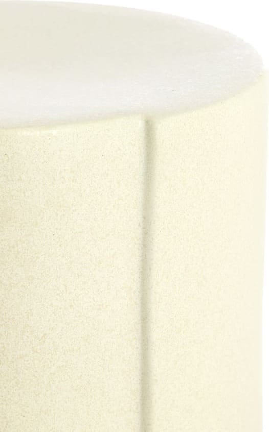 Light & Living Bijzettafel Chulilla - keramiek mat crème Wit Bijzettafel