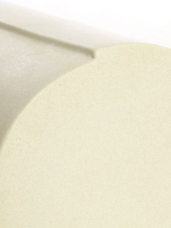 Light & Living Bijzettafel Chulilla - keramiek mat crème Wit Bijzettafel