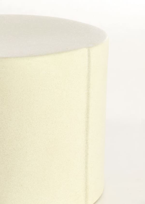Light & Living Bijzettafel Chulilla - keramiek mat crème Wit Bijzettafel