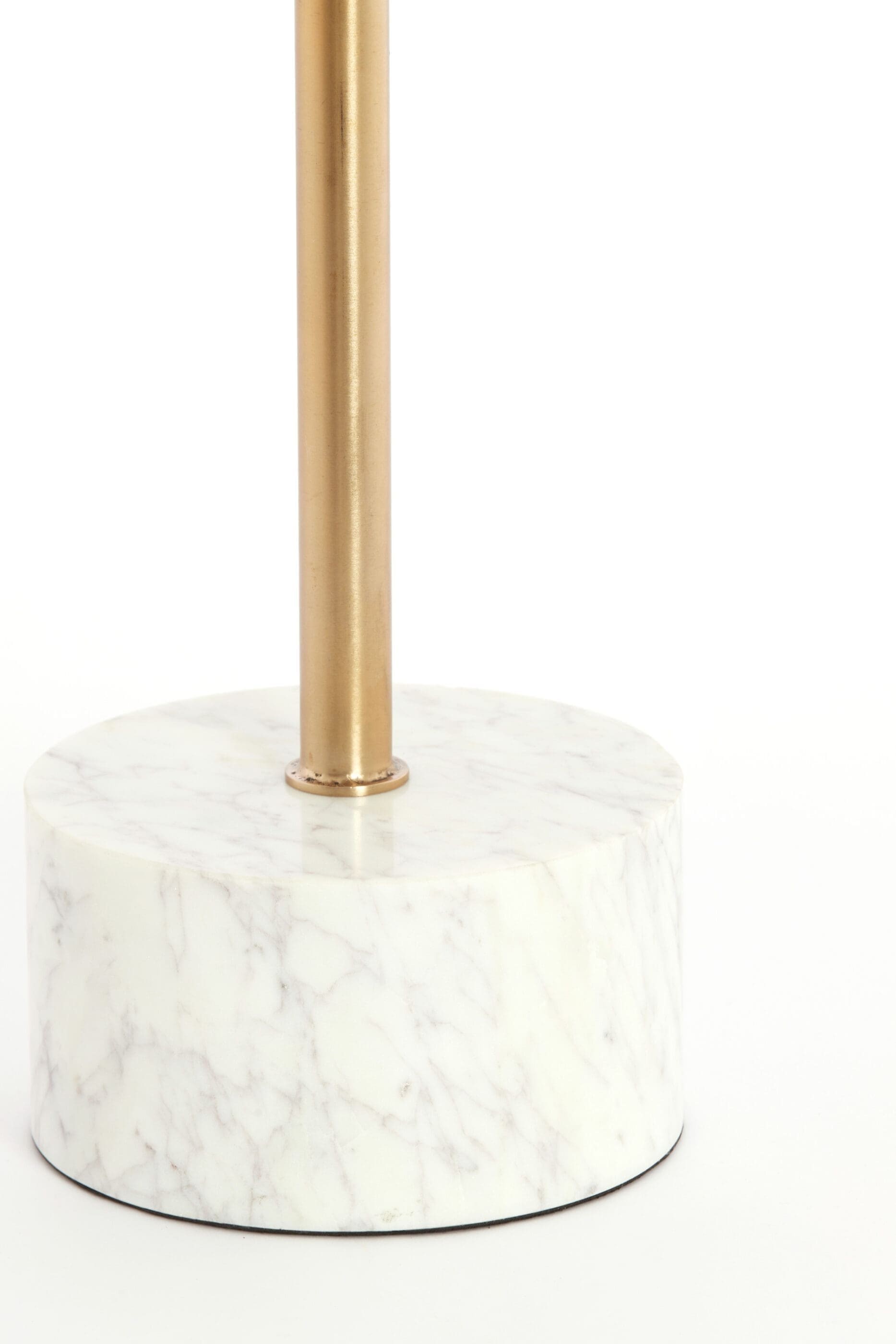 Light & Living Bijzettafel Civita - marmer wit+antiek brons Wit Bijzettafel