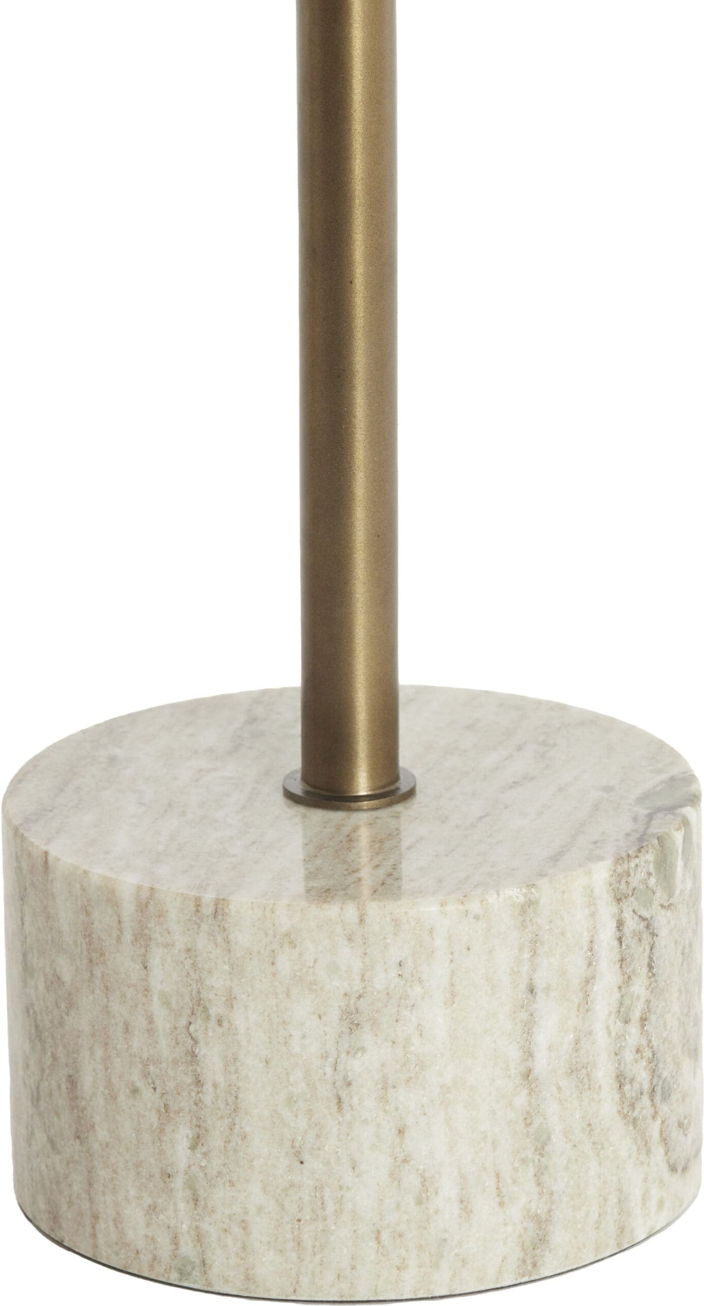 Light & Living Bijzettafel Civita - marmer zand-grijs+d brons-brons Bruin Bijzettafel