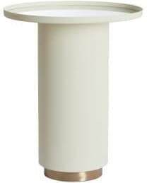 Light & Living Bijzettafel Fatima - mat crème+licht goud Wit Bijzettafel