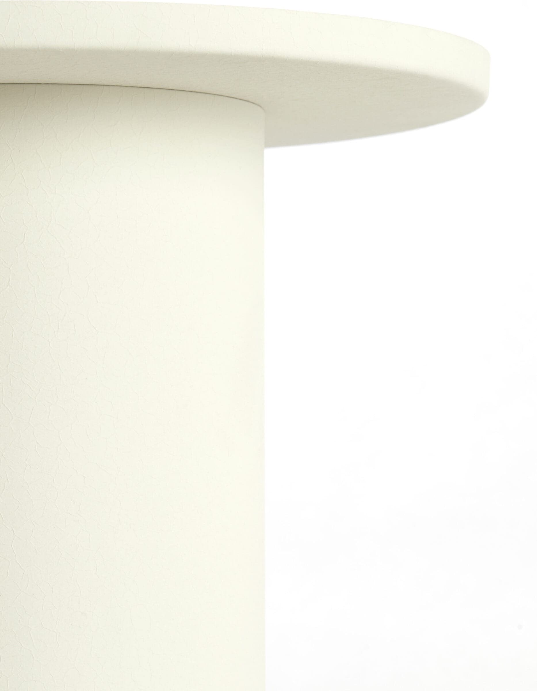 Light & Living Bijzettafel Fatima - mat crème+licht goud Wit Bijzettafel