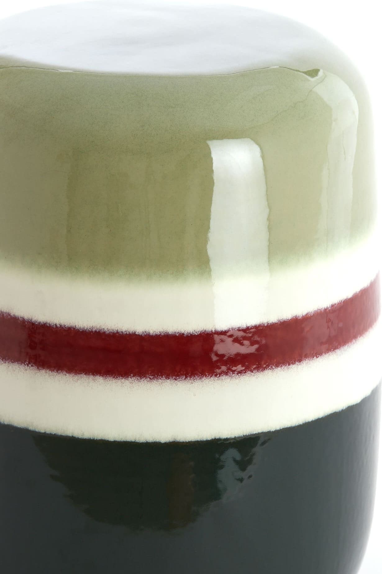 Light & Living Bijzettafel Franca - keramiek groen-aubergine Groen Bijzettafel