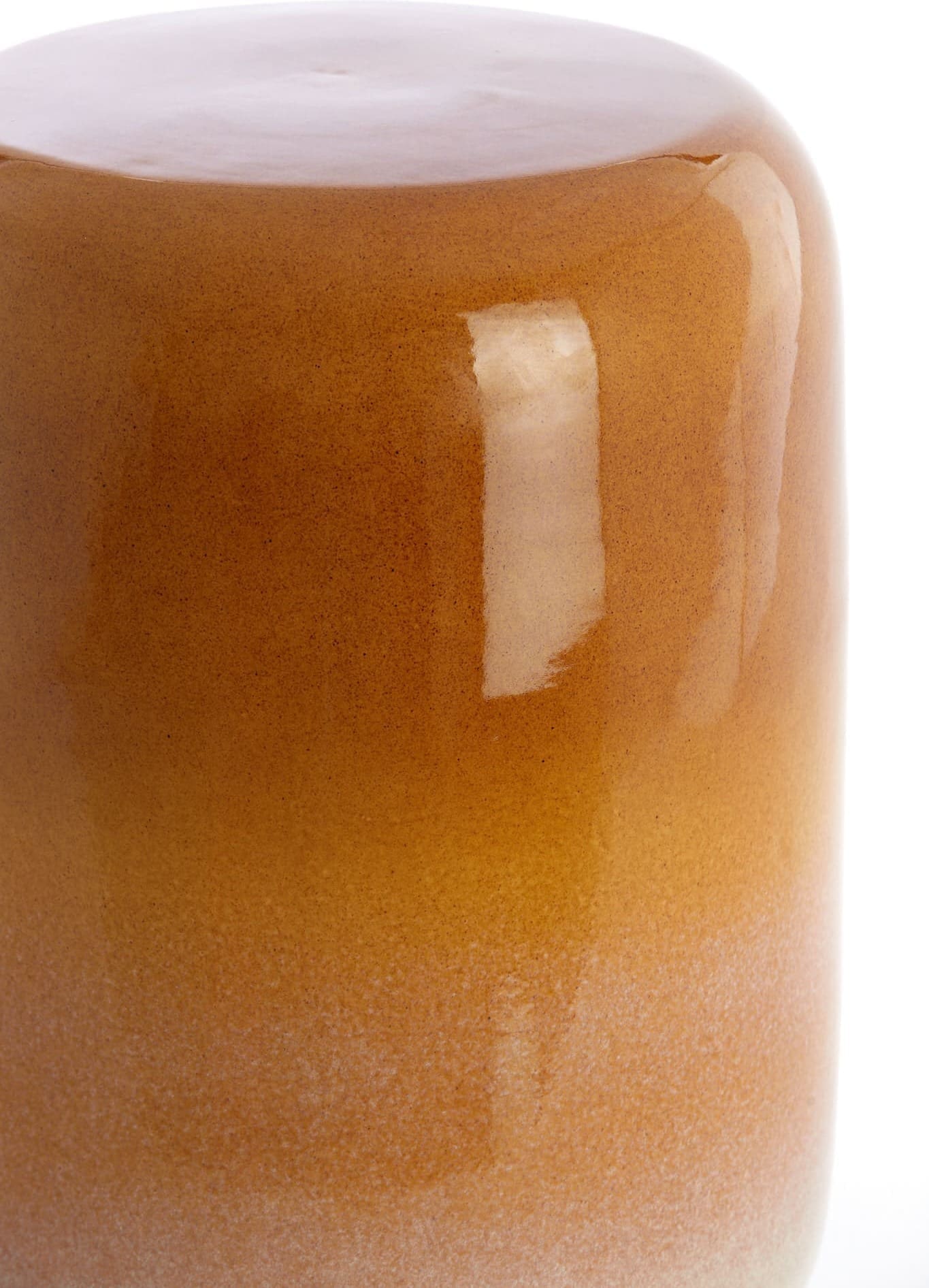 Light & Living Bijzettafel Franca - keramiek oker-crème Geel Bijzettafel