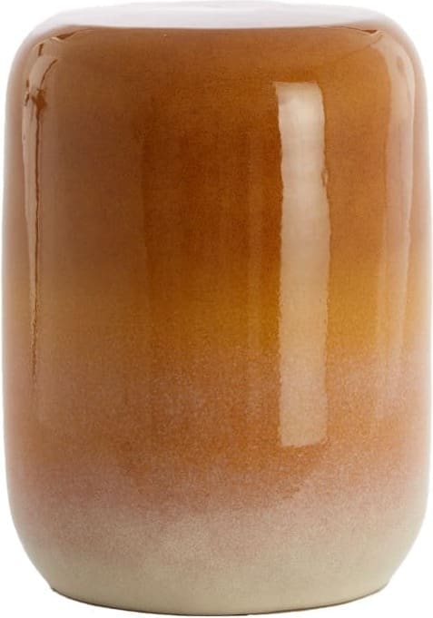Light & Living Bijzettafel Franca - keramiek oker-crème Geel Bijzettafel