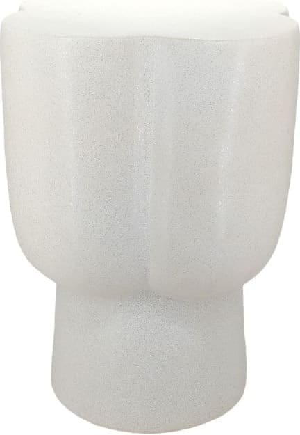 Light & Living Bijzettafel Junto - keramiek mat crème Wit Bijzettafel