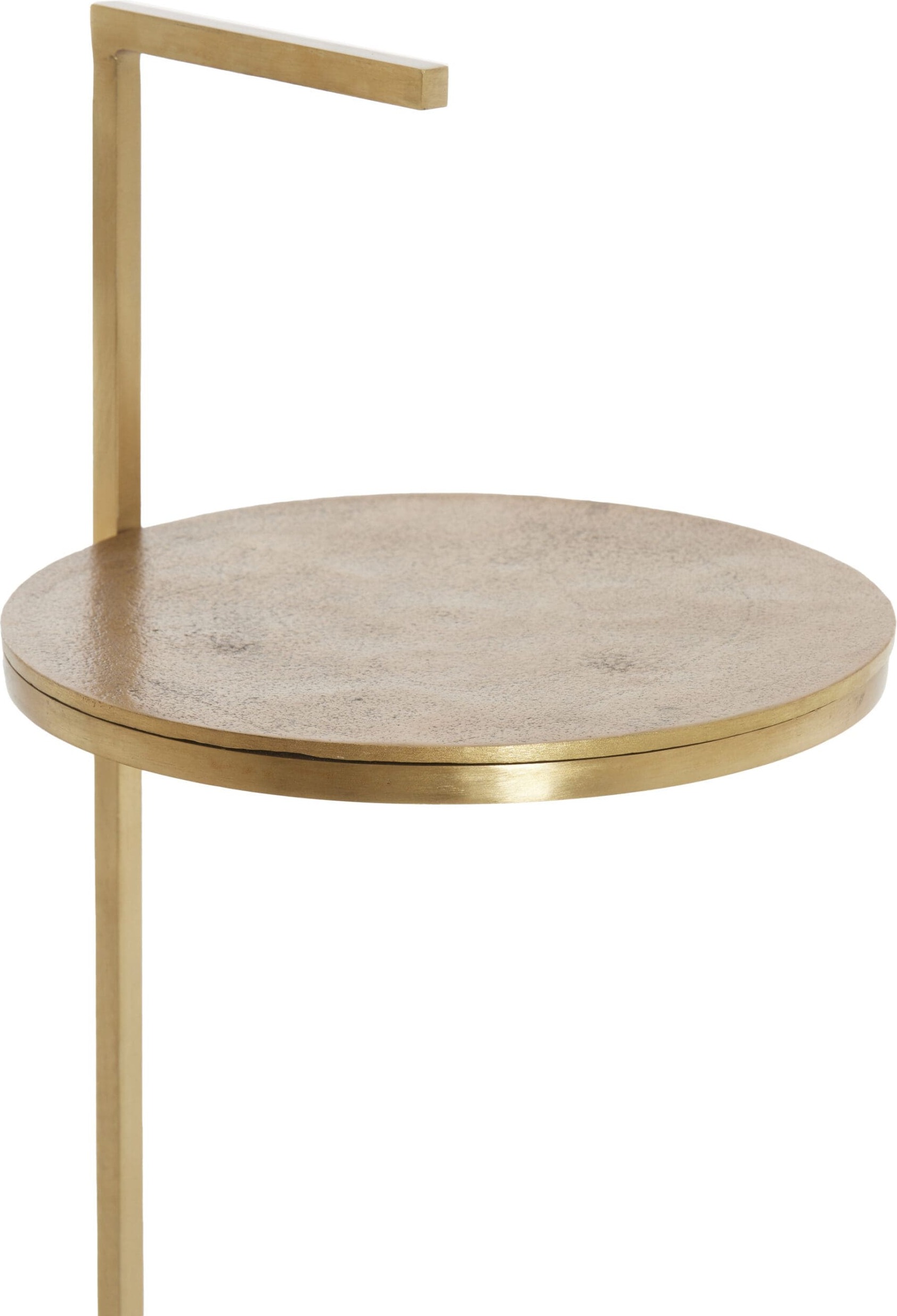 Light & Living Bijzettafel Leda - travertin bruin+brons Bruin Bijzettafel