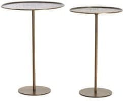 Light & Living Bijzettafel Lia - donker bruin-brons Bruin Bijzettafel