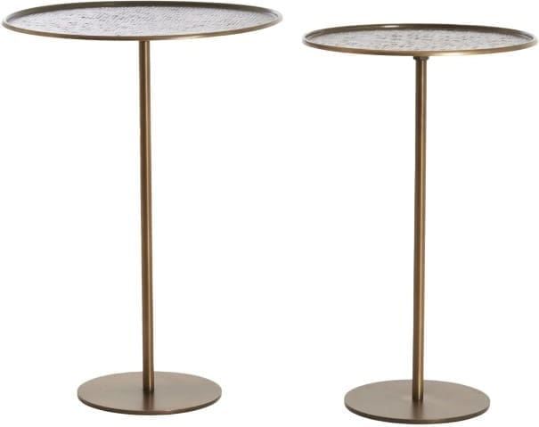 Light & Living Bijzettafel Lia - donker bruin-brons Bruin Bijzettafel