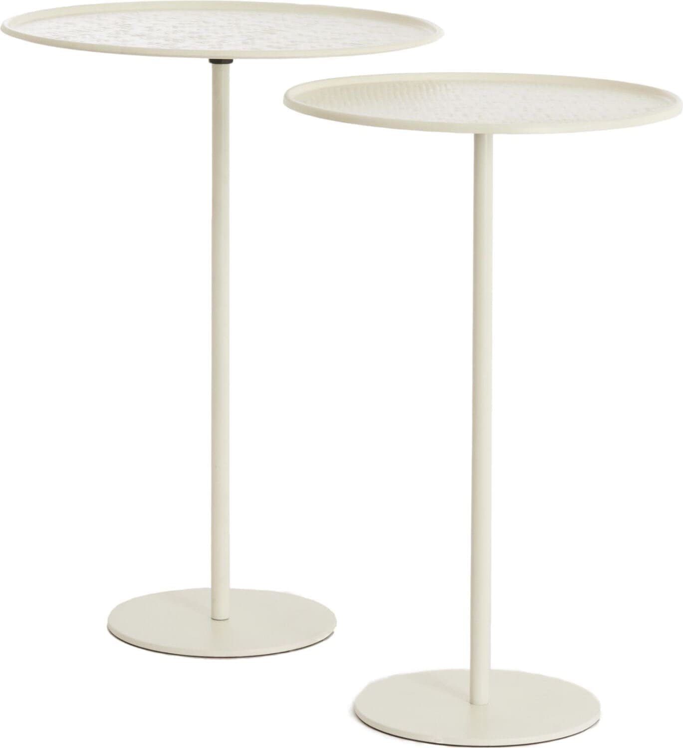 Light & Living Bijzettafel Lia - mat crème Wit Bijzettafel