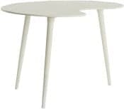 Light & Living Bijzettafel Linos - crème Wit Bijzettafel