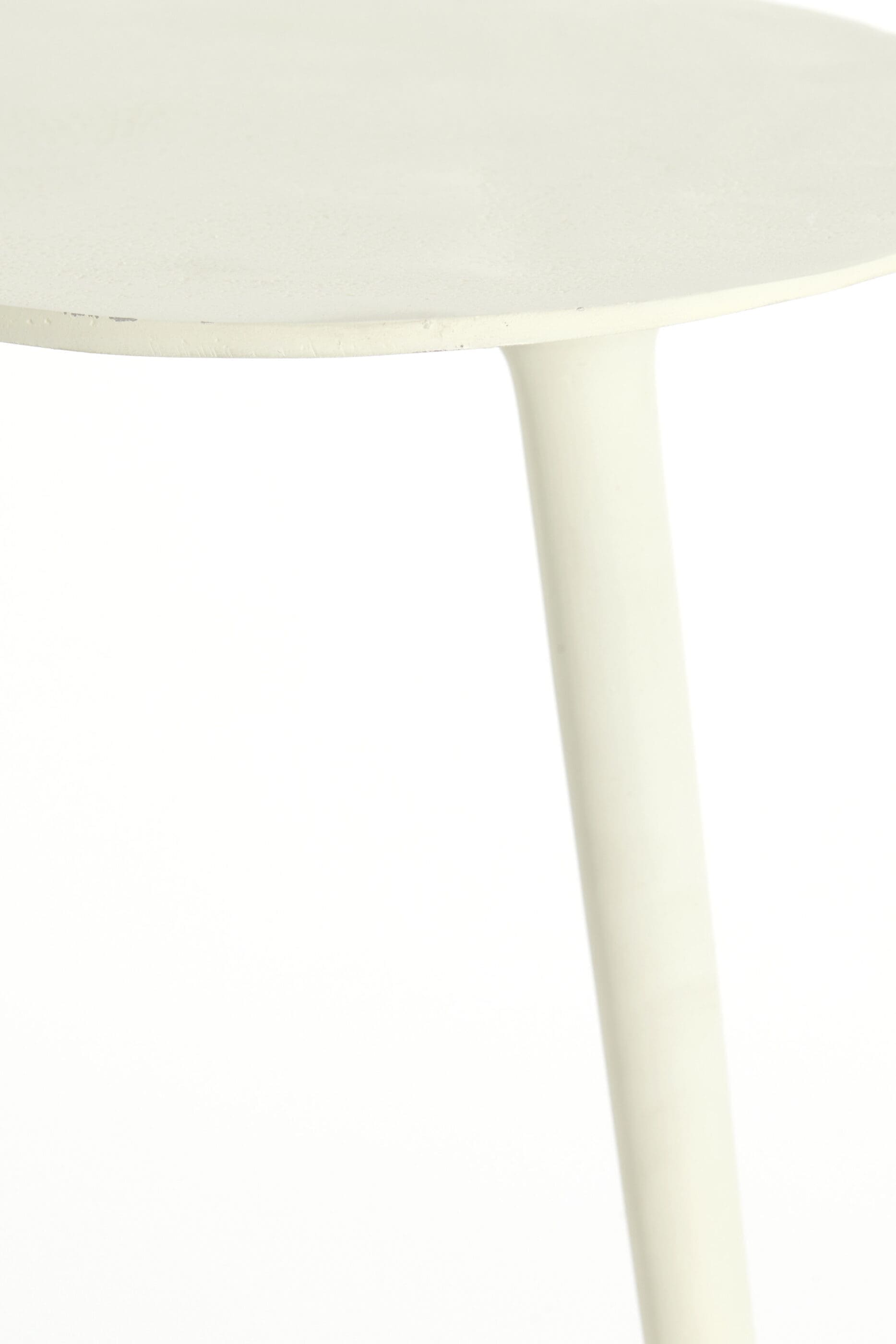 Light & Living Bijzettafel Linos - crème Wit Bijzettafel