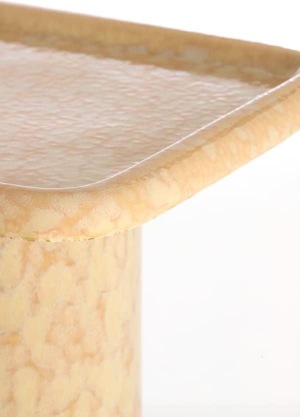 Light & Living Bijzettafel Luarca - keramiek licht perzik Oranje Bijzettafel