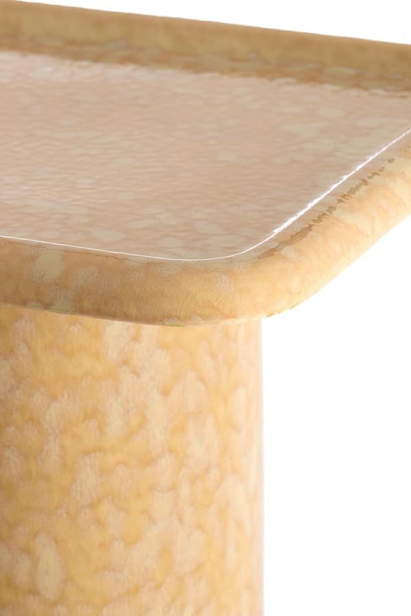 Light & Living Bijzettafel Luarca - keramiek licht perzik Oranje Bijzettafel