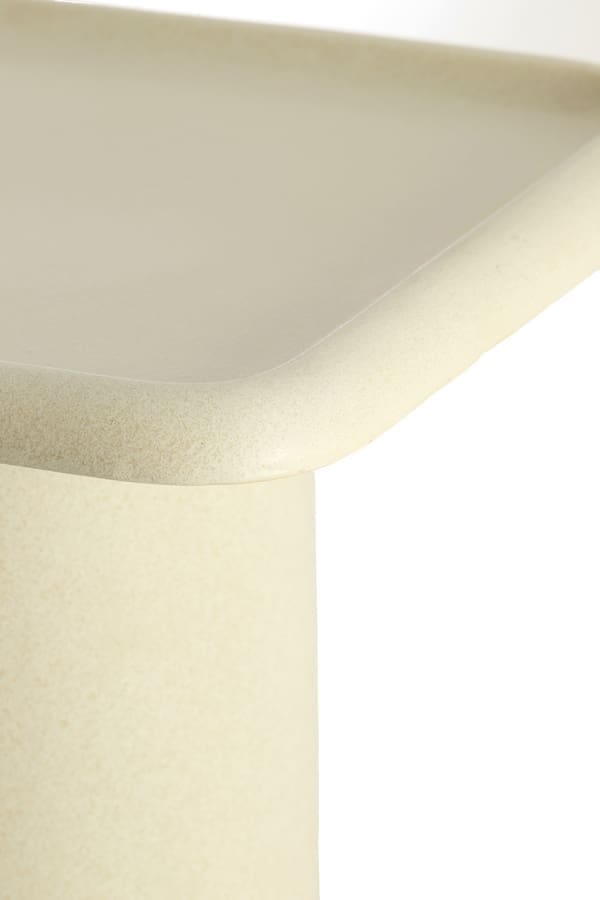 Light & Living Bijzettafel Luarca - keramiek mat crème Wit Bijzettafel