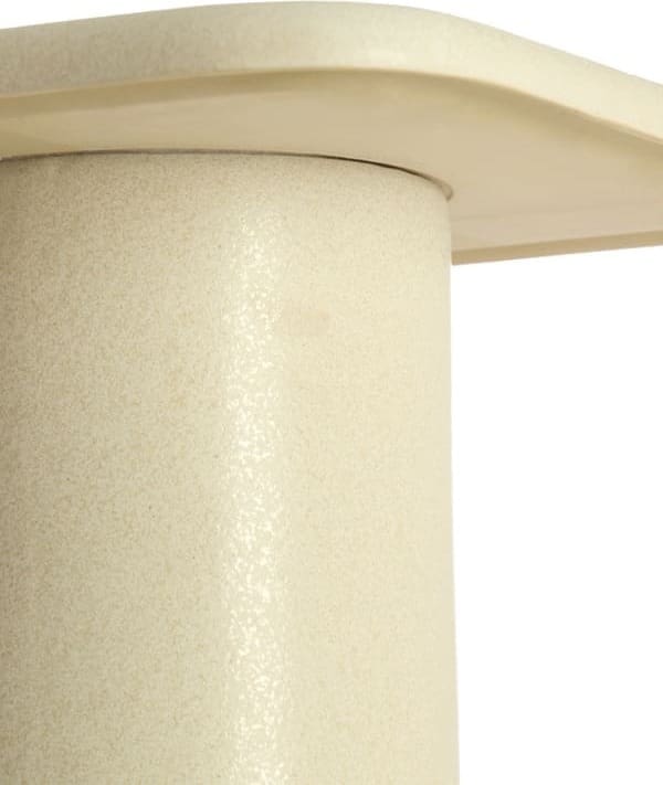 Light & Living Bijzettafel Luarca - keramiek mat crème Wit Bijzettafel