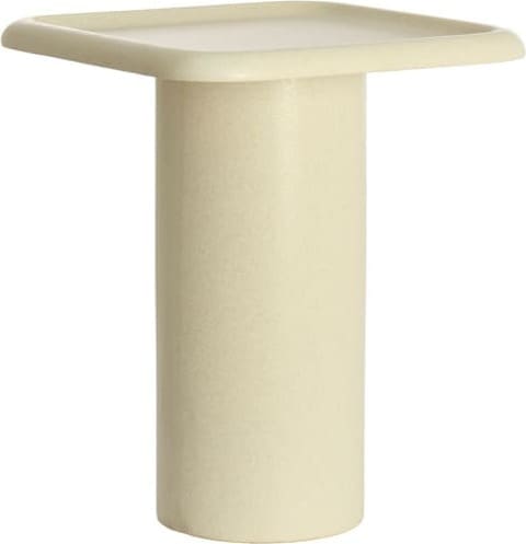 Light & Living Bijzettafel Luarca - keramiek mat crème Wit Bijzettafel