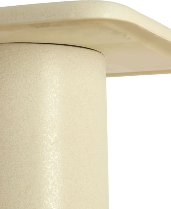 Light & Living Bijzettafel Luarca - keramiek mat crème Wit Bijzettafel