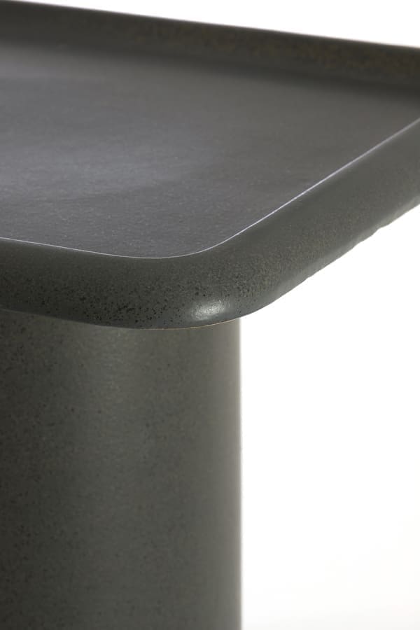 Light & Living Bijzettafel Luarca - keramiek mat zwart Wit Bijzettafel