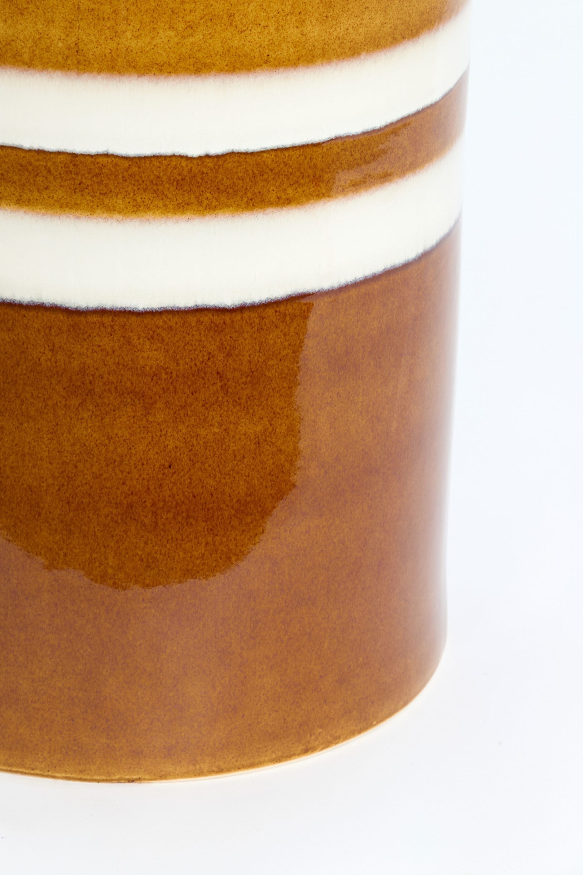 Light & Living Bijzettafel Mooca - keramiek cognac-wit Bruin Bijzettafel