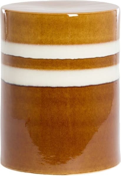 Light & Living Bijzettafel Mooca - keramiek cognac-wit Bruin Bijzettafel