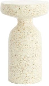 Light & Living Bijzettafel Moravit - terrazzo crème Wit Bijzettafel