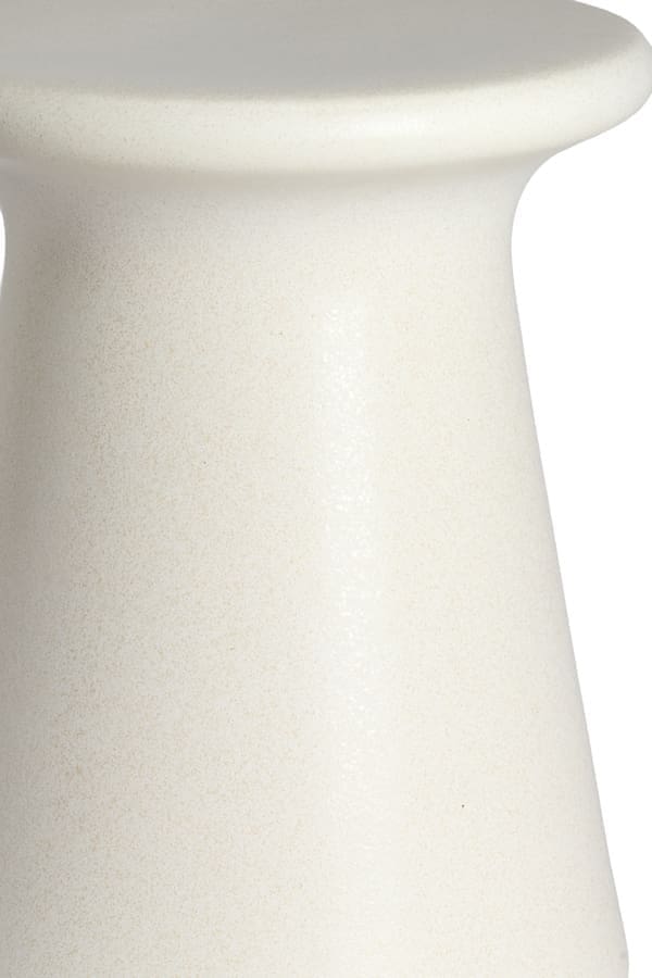 Light & Living Bijzettafel Sento - keramiek mat crème Wit Bijzettafel