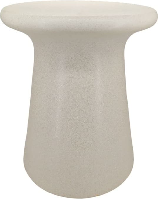 Light & Living Bijzettafel Sento - keramiek mat crème Wit Bijzettafel