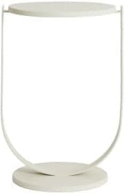 Light & Living Bijzettafel Triana - mat crème Wit Bijzettafel