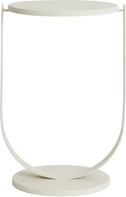 Light & Living Bijzettafel Triana - mat crème Wit Bijzettafel