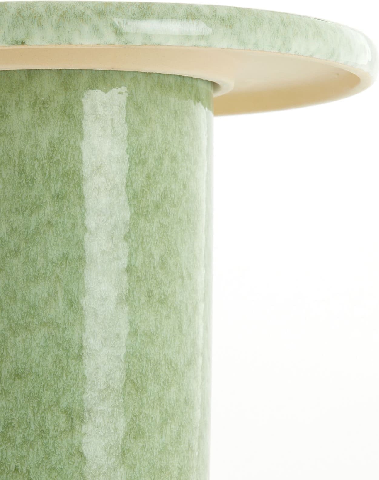Light & Living Bijzettafel Tudo - keramiek mint groen-groen Groen Bijzettafel
