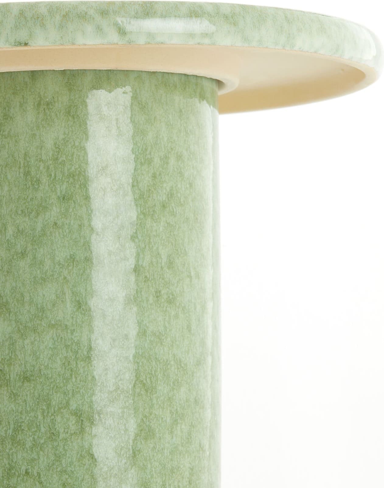 Light & Living Bijzettafel Tudo - keramiek mint groen-groen Groen Bijzettafel