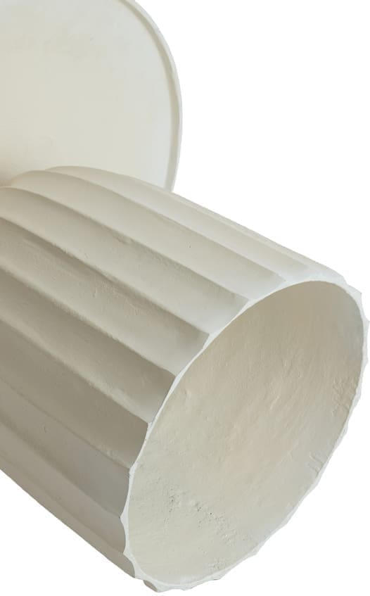 Light & Living Bijzettafel Veglia - crème Wit Bijzettafel