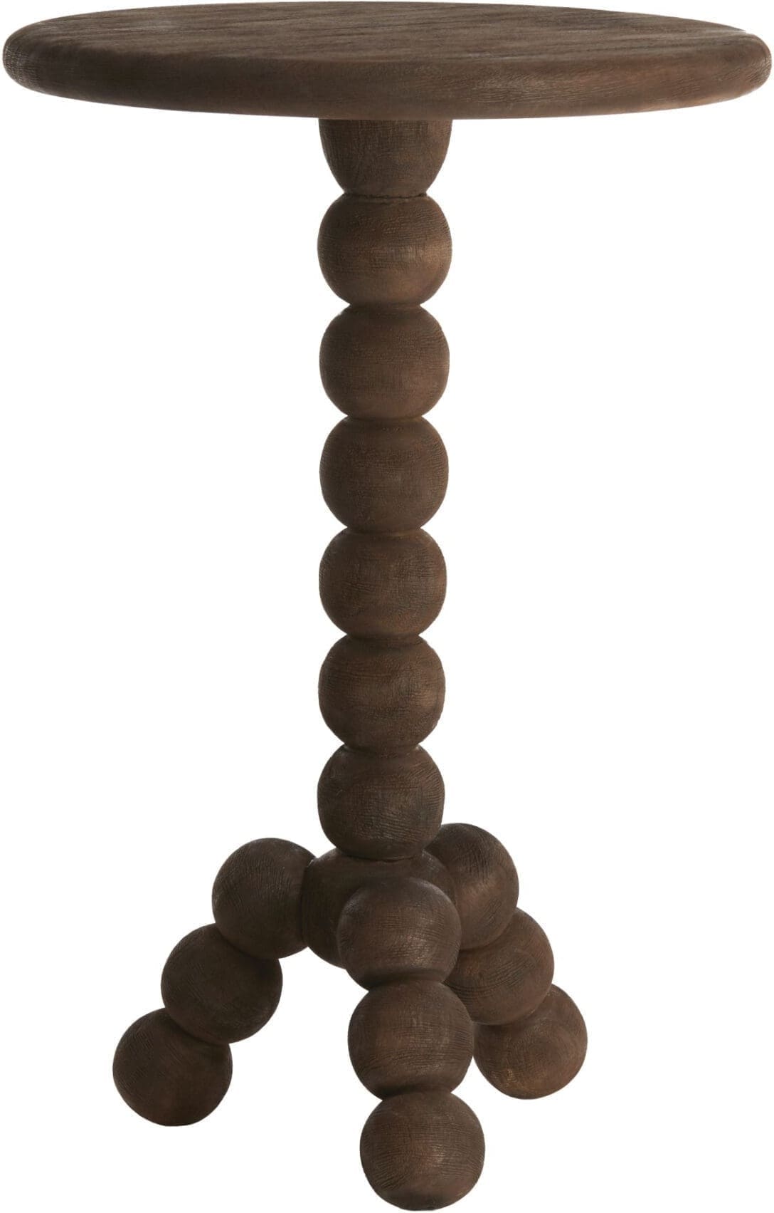 Light & Living Bijzettafel Veglio - hout mat donker bruin Bruin Bijzettafel