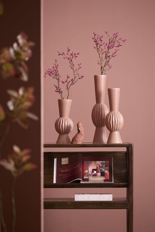 Light & Living Bijzettafel Yuki - mango hout chocolade bruin+glas Bruin Bijzettafel