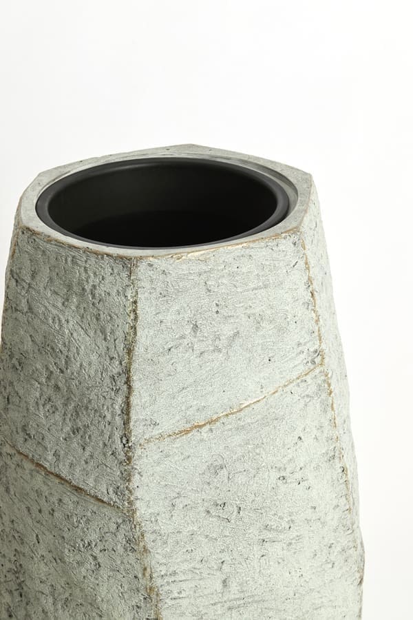 Light & Living Bloempot Agelo - blauw grijs Grijs Bloempot