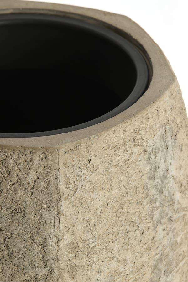 Light & Living Bloempot Agelo - taupe Grijs Bloempot