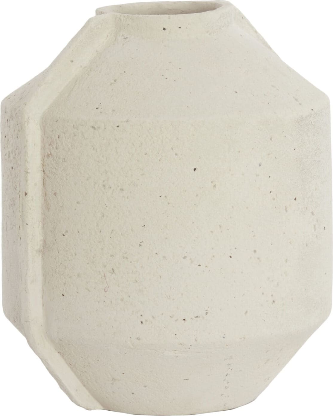 Light & Living Bloempot Noric - mat crème Wit Bloempot