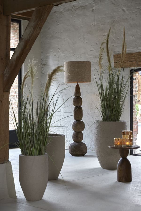 Light & Living Bloempot Sirolo - zand Bruin Bloempot