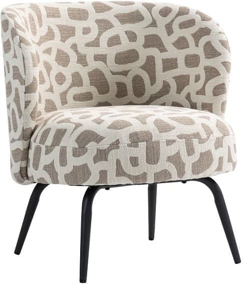 Light & Living Eetkamerstoel Dieyda - taupe+beige-mat zwart Bruin Eetkamerstoel
