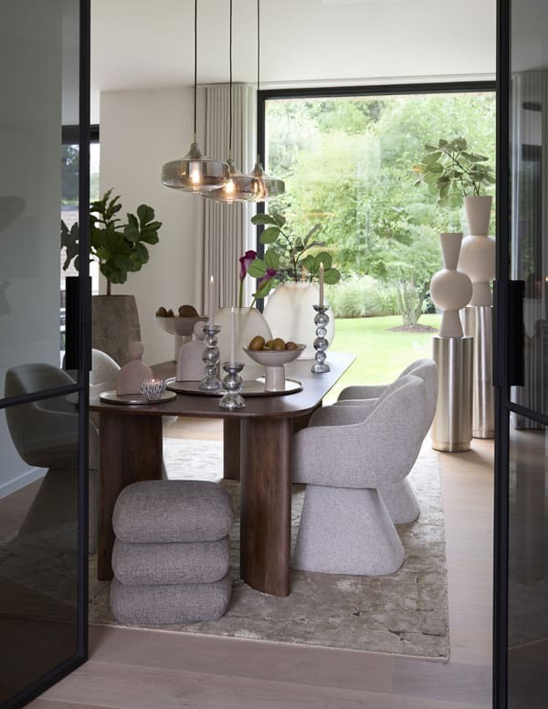 Light & Living Eetkamerstoel Ronan - taupe Bruin Eetkamerstoel