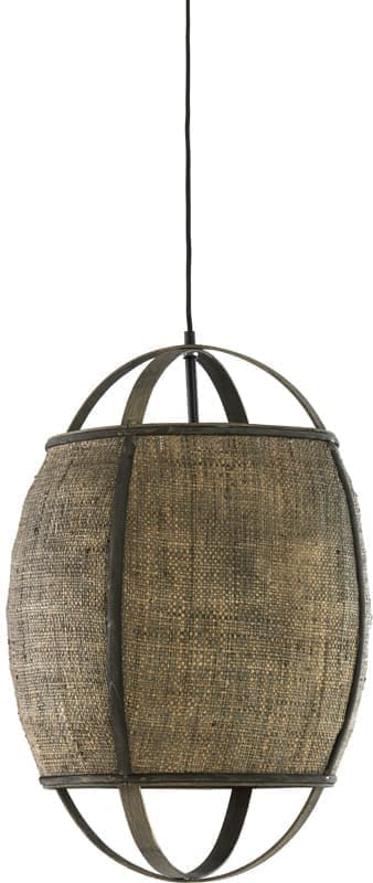 Light & Living Hanglamp Bozona - rotan bruin-grijs Bruin Hanglamp