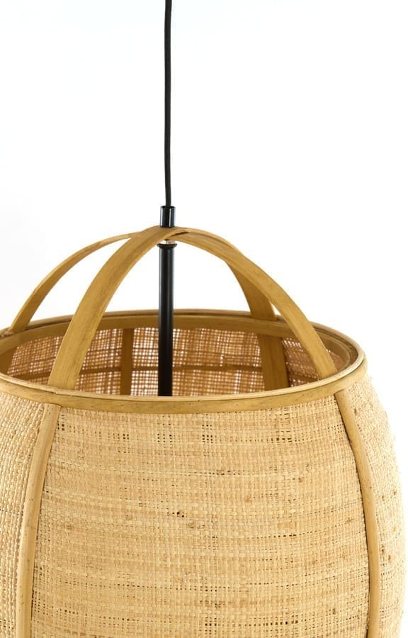 Light & Living Hanglamp Bozona - rotan naturel Bruin Hanglamp