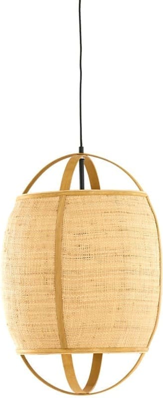 Light & Living Hanglamp Bozona - rotan naturel Bruin Hanglamp