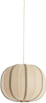 Light & Living Hanglamp Esmiria - naturel+olijf groen Bruin Hanglamp